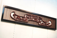 Rare! Carved wooden panel above paper sliding door E6798ab stock (a: where I spread beautiful Hanaki all over in a modern silhouette 0 b: 1)枚