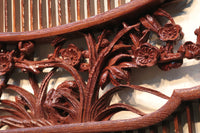 Rare! Carved wooden panel above paper sliding door E6798ab stock (a: where I spread beautiful Hanaki all over in a modern silhouette 0 b: 1)枚