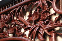 Rare! Carved wooden panel above paper sliding door E6798ab stock (a: where I spread beautiful Hanaki all over in a modern silhouette 0 b: 1)枚