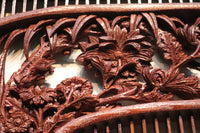 Rare! Carved wooden panel above paper sliding door E6798ab stock (a: where I spread beautiful Hanaki all over in a modern silhouette 0 b: 1)枚