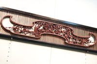 Rare! Carved wooden panel above paper sliding door E6798ab stock (a: where I spread beautiful Hanaki all over in a modern silhouette 0 b: 1)枚