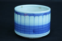 淡いコントラストの陶器製火入れ Da8008b 在庫1個