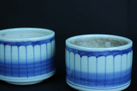 淡いコントラストの陶器製火入れ Da8008b 在庫1個