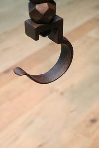 珍品!! 全体を朱漆で彩る華やかな自在鉤 DB2653