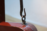 珍品!! 全体を朱漆で彩る華やかな自在鉤 DB2653