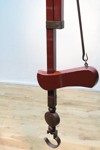 珍品!! 全体を朱漆で彩る華やかな自在鉤 DB2653