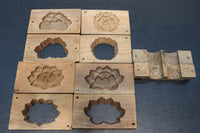 Elegantly decorated confectionery with flowers DB8111a-f Stock (a:1 b:1 c:0 d:1 e:1 f:1) pieces