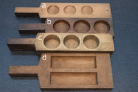 丸や長方形などシンプルな形の持ち手付き菓子型 DB8124a-d 在庫(a:1 b:0c:0d:0)個