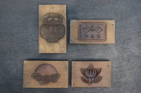 a confectionery DB8130a-d inventory (a: 1 b: 1 c: 1): 1) with a distinctive carved pattern of sculptures