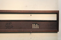 紅葉と香図の楚々としたさり気なさが上品な欄間 E6878b 在庫1枚