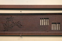 紅葉と香図の楚々としたさり気なさが上品な欄間 E6878b 在庫1枚