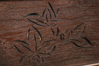 紅葉と香図の楚々としたさり気なさが上品な欄間 E6878b 在庫1枚