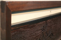 紅葉と香図の楚々としたさり気なさが上品な欄間 E6878b 在庫1枚