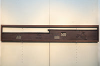 紅葉と香図の楚々としたさり気なさが上品な欄間 E6878b 在庫1枚