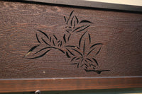 紅葉と香図の楚々としたさり気なさが上品な欄間 E6878b 在庫1枚