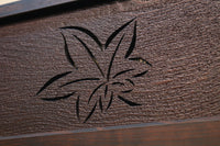 紅葉と香図の楚々としたさり気なさが上品な欄間 E6878b 在庫1枚