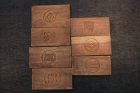 丁寧に彫り込んだ家紋の菓子型 DB2275a-g 在庫(a:1 b:1 c:1 d:0 e:0 f:1 g:1)枚