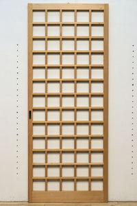 幅717ミリ,675ミリ 正方形の升目で凛々しい全面升格子戸 F7149ab 在庫(a:0 b:2)枚