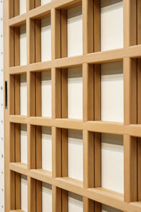 幅717ミリ,675ミリ 正方形の升目で凛々しい全面升格子戸 F7149ab 在庫(a:0 b:2)枚