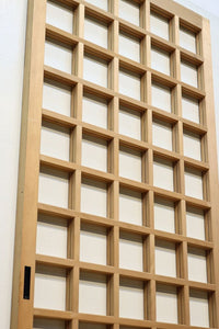 幅717ミリ,675ミリ 正方形の升目で凛々しい全面升格子戸 F7149ab 在庫(a:0 b:2)枚