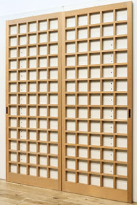 幅717ミリ,675ミリ 正方形の升目で凛々しい全面升格子戸 F7149ab 在庫(a:0 b:2)枚