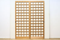 幅717ミリ,675ミリ 正方形の升目で凛々しい全面升格子戸 F7149ab 在庫(a:0 b:2)枚