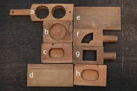 シンプルな形を彫り込んだ菓子型 DB5958a-h 在庫(a:1 b:1 c:1 d:1 e:1 f:1 g:1 h:1)枚