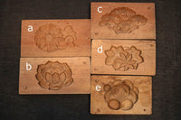 花や葉っぱで華やいだ趣きある蓋付きの菓子型 DB6852a-e 在庫(e:1)個