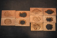 花や葉っぱで華やいだ趣きある蓋付きの菓子型 DB6852a-e 在庫(e:1)個