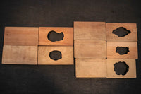 花や葉っぱで華やいだ趣きある蓋付きの菓子型 DB6852a-e 在庫(e:1)個