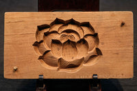 花や葉っぱで華やいだ趣きある蓋付きの菓子型 DB6852a-e 在庫(e:1)個