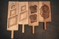 美しい花が映し出された持ち手付きの菓子型 DB6868a-d 在庫(a:1 b:1 c:1 d:1 )個