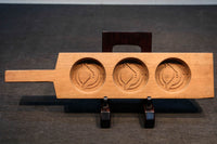 丁寧に彫られた縁起の良い持ち手付きの菓子型 DB6865a-e 在庫(a:0 b:1 c:1 d:1 e:0)個