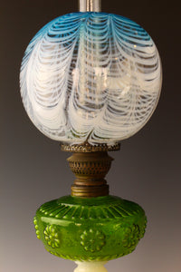 Blue Kakiage Round Kikubun Aburatsubo Lamp Z-C