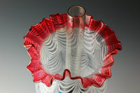 Gold red scraped wavy pattern chamfered blue oil pot stand lamp Z-F