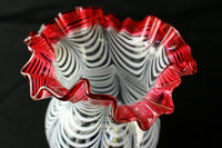 Gold red scraped wavy pattern chamfered blue oil pot stand lamp Z-F