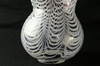 Gold red scraped wavy pattern chamfered blue oil pot stand lamp Z-F