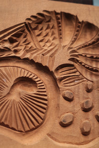 繊細な花模様を1つ描いた風情ある四角の菓子型 DB3107a-m 在庫4個