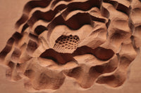 繊細な花模様を1つ描いた風情ある四角の菓子型 DB3107a-m 在庫4個