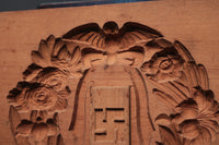 繊細な花模様を1つ描いた風情ある四角の菓子型 DB3107a-m 在庫4個