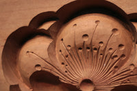 花木や家屋などの模様を1つ描いた情緒ある四角の菓子型 DB3108a-n 在庫8個