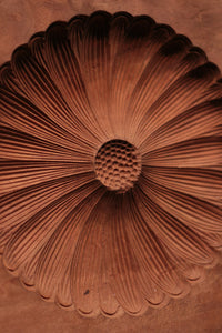 花木や家屋などの模様を1つ描いた情緒ある四角の菓子型 DB3108a-n 在庫8個