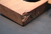 花木や家屋などの模様を1つ描いた情緒ある四角の菓子型 DB3108a-n 在庫8個