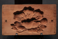 花木や家屋などの模様を1つ描いた情緒ある四角の菓子型 DB3108a-n 在庫8個