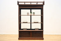 和モダンデザイン!! すっきり中を見渡せる小ぶりの四面ガラスショーケース BB1579