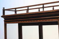 和モダンデザイン!! すっきり中を見渡せる小ぶりの四面ガラスショーケース BB1579