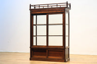 和モダンデザイン!! すっきり中を見渡せる小ぶりの四面ガラスショーケース BB1579