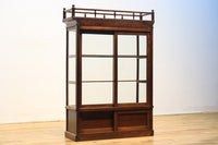 和モダンデザイン!! すっきり中を見渡せる小ぶりの四面ガラスショーケース BB1579