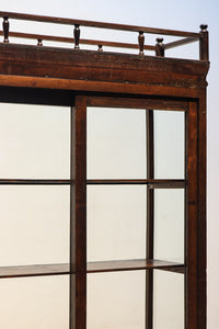 和モダンデザイン!! すっきり中を見渡せる小ぶりの四面ガラスショーケース BB1579