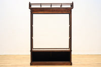 和モダンデザイン!! すっきり中を見渡せる小ぶりの四面ガラスショーケース BB1579